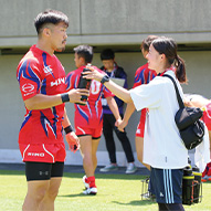 プロチームと一緒に仕事をするトレーナー実習！