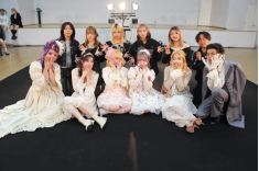 学園祭では卒業制作ヘアショーも