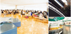 購買、食堂、ラウンジ。 快適な学生生活のためのサービスが充実