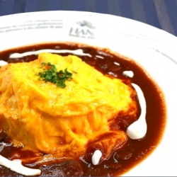 西洋料理　オムライスデミグラスソース