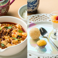 【中国料理】麻婆豆腐＆マーラーカオ/杏仁豆腐/ごま団子